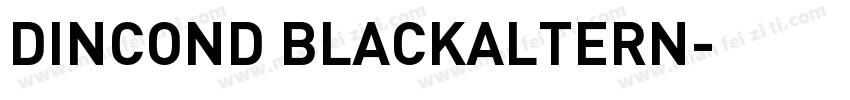 DINCOND BLACKALTERN字体转换